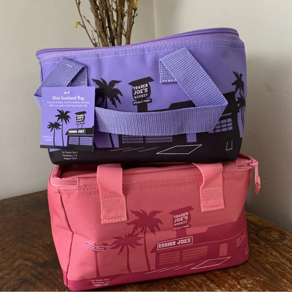 Trader Joe’s pink & lavender mini bags (2 pack)